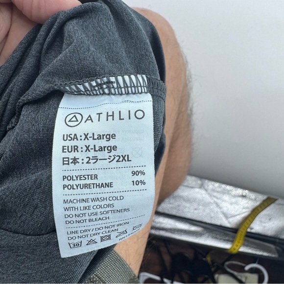 Athlio Athletic Classic Gray Men's Shirt - Picture 6 of 7